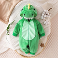 Baby Dinosaur Hooded Onesie, Cotton Costume Romper