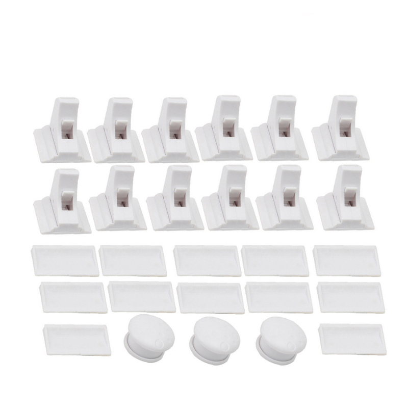 Set of 12 magnetic child locks with keys
