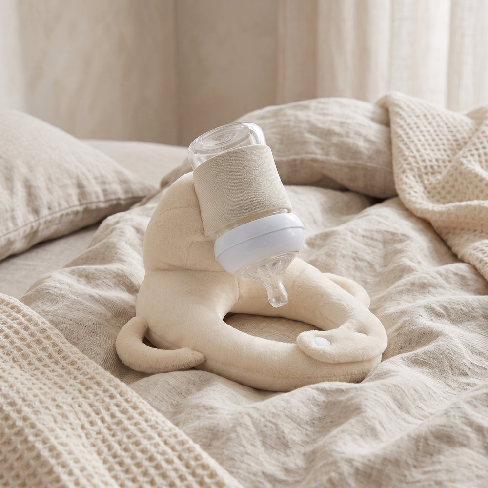 Portable Baby Feeding Support Pillow with Adjustable Bottle Holder