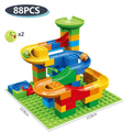 Ball Track Building Blocks with Slides for Kids