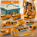 Magnetic Transform Engineering Vehicle Toy Set