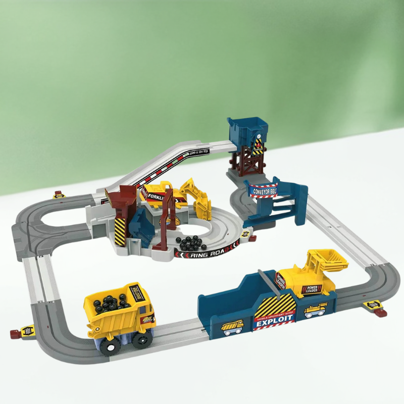 Construction Toy Set with Interlocking Pieces