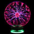 Plasma Ball Night Light with Interactive Touch Response