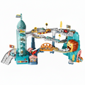 Electric Parking Garage Playset with 8 Toy Cars & Interactive Track