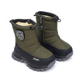 Nylon Kids' Snow Boots with Side Zipper and Thick Sole