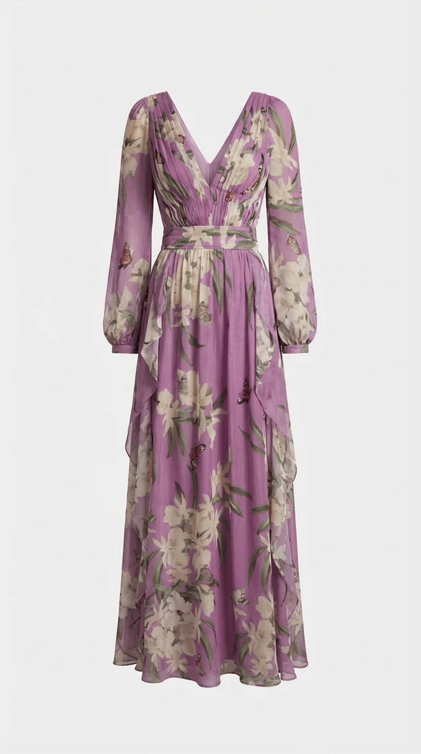 Floral Wrap Maxi Dress Women – V-Neck & Boho Silhouette, Summer Wedding Guest Canada