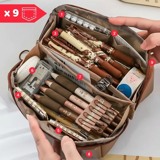 Pencil case inner compartments