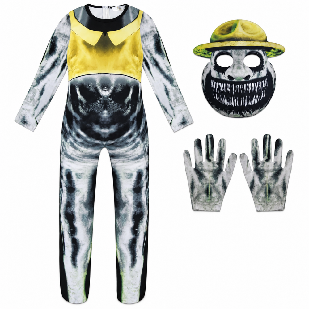 Kids Swamp Creature Horror Costume with Mask & Gloves