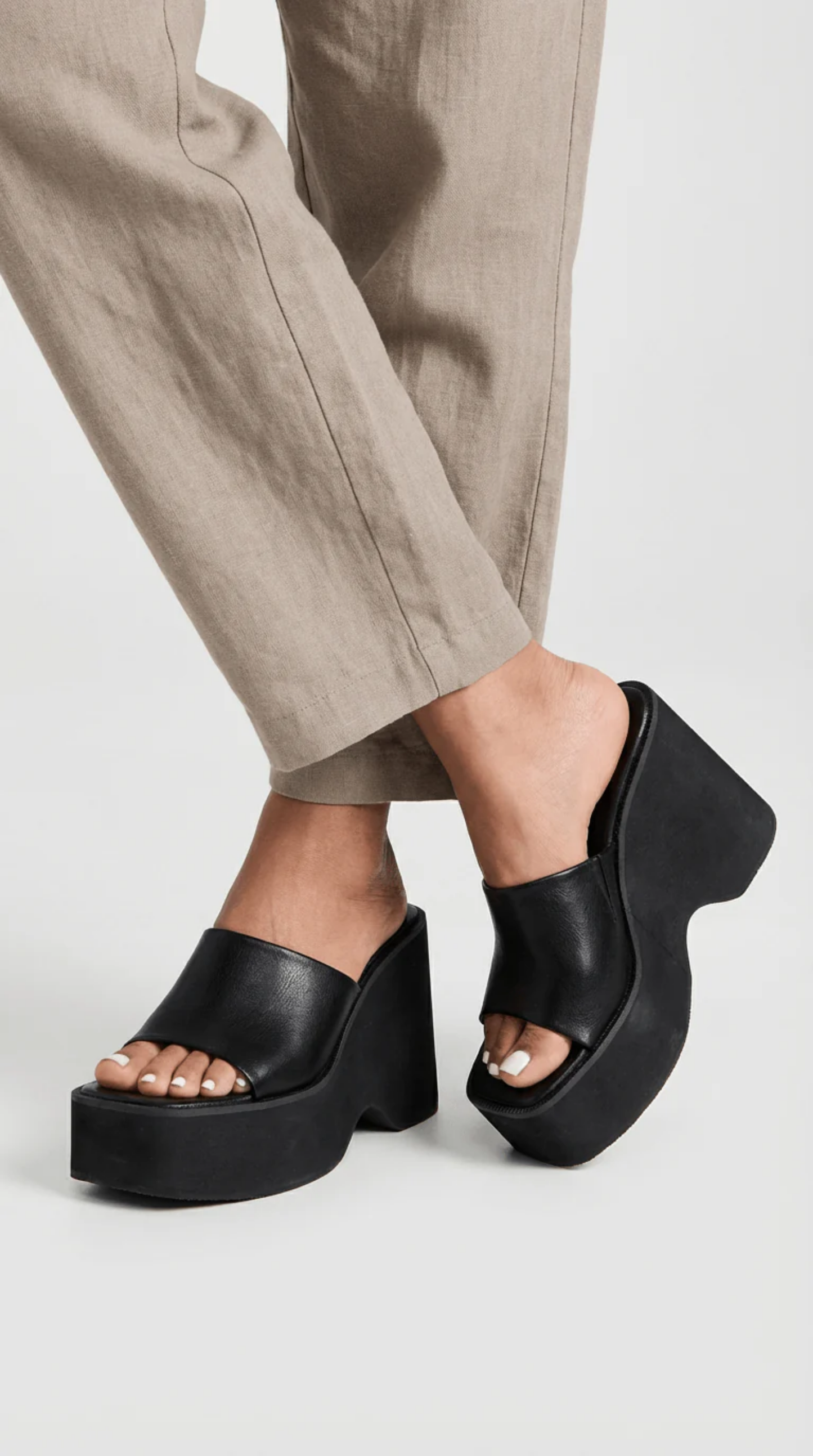 Platform Mule Sandals Women – Block Heel & Slip-On Style, Patio Season Summer Chic