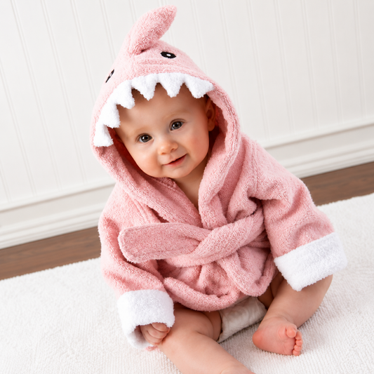Baby Hooded Bath Towel – Soft Animal Design Bath Poncho for Babies & Toddlers – view 2