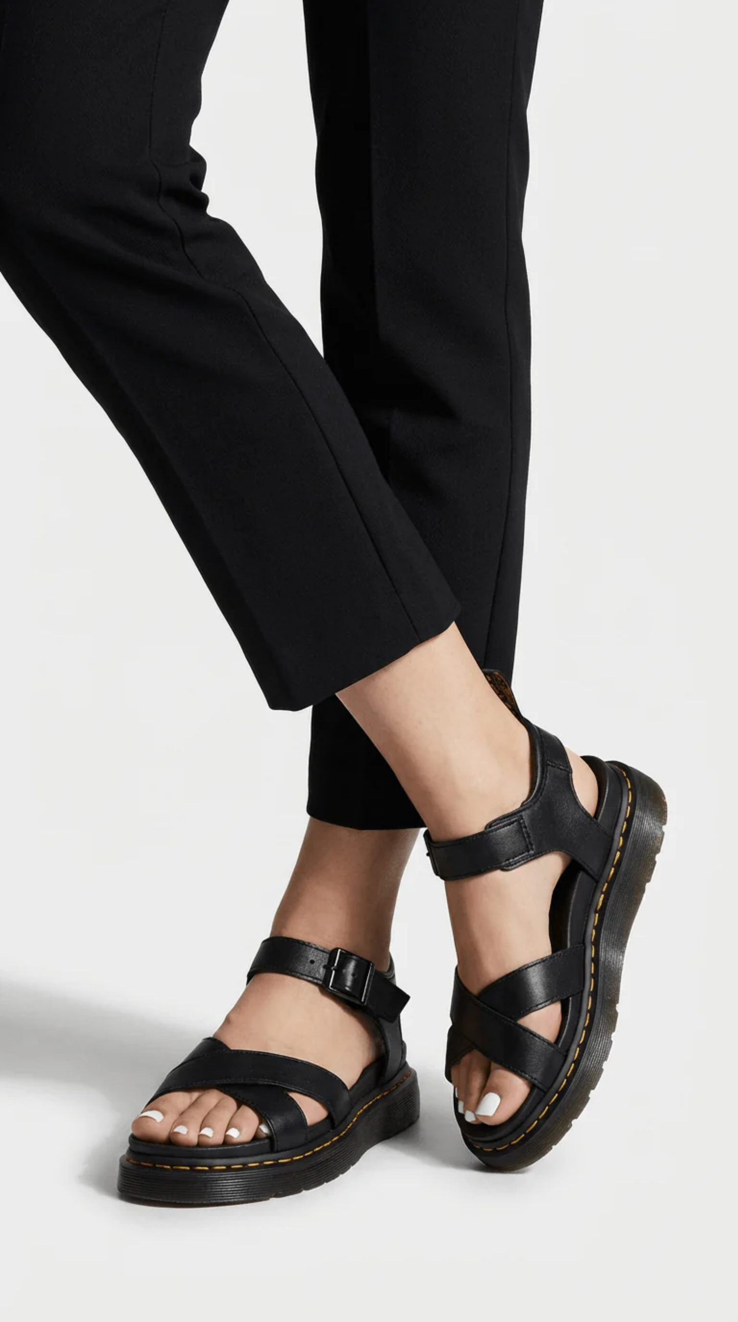 Cross-Strap Platform Sandals Women – Open Toe & Cushioned Sole, Patio Season Summer Comfort