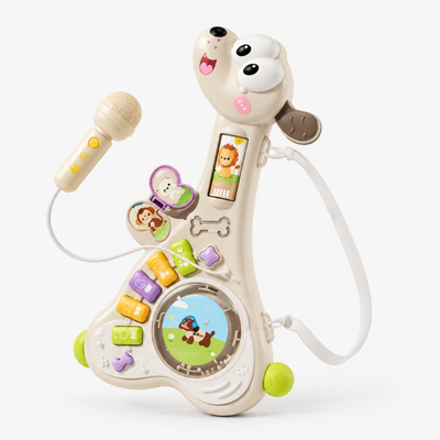 Dog Guitar Toy with Microphone - Kids Musical Instrument
