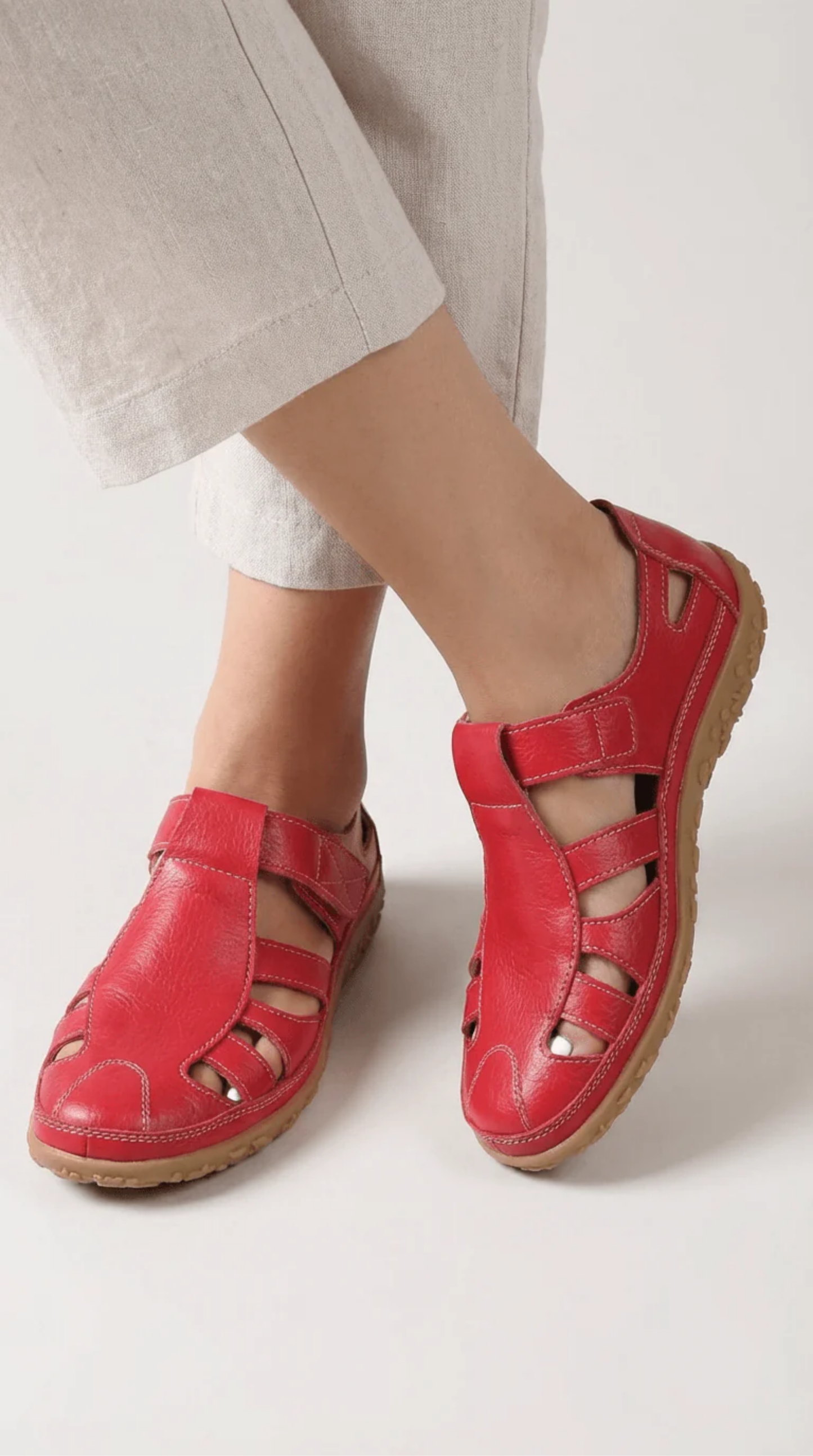 Cut-Out Orthopedic Sandals Women – Arch Support & Breathable Cutouts, All-Day Summer Comfort Walk