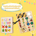 Montessori Sensory Busy Board with 27 LED Lights
