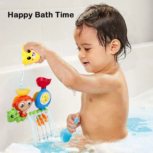 Baby Bath Toy Set with Suction Cups – Water Track Play – view 2