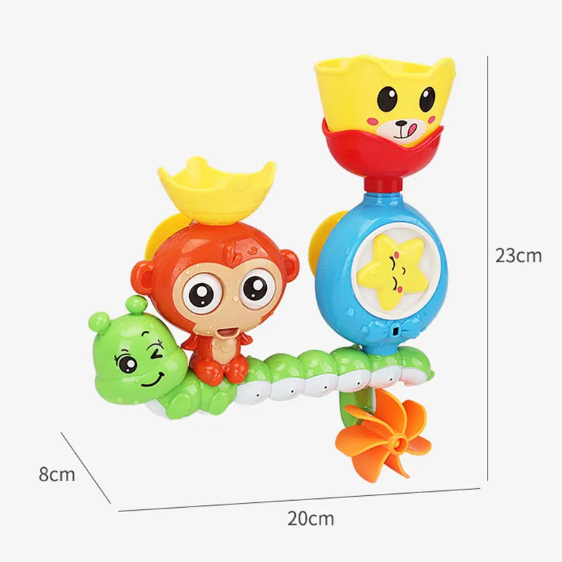 Baby Bath Toy Set with Suction Cups — Water Track Play