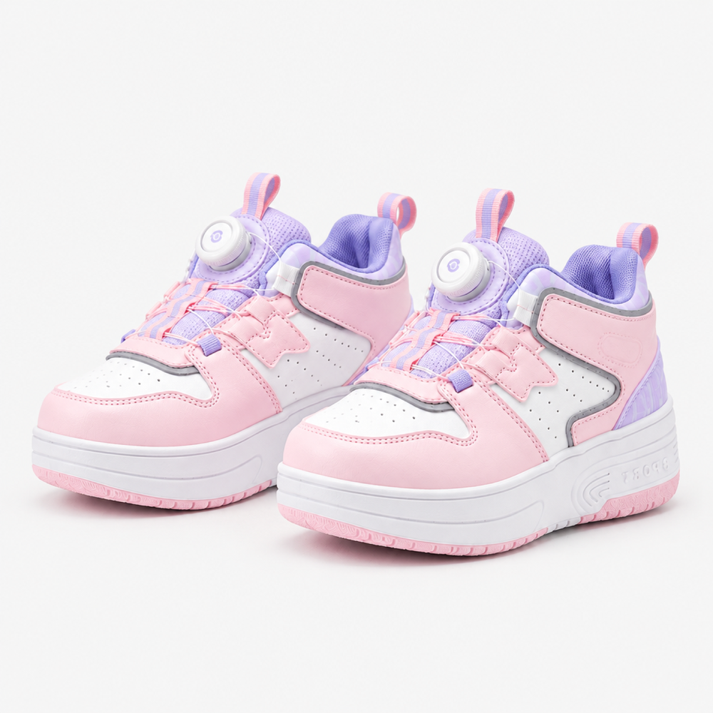 Kids LED Light-Up Roller Sneakers – Wheeled Trainers