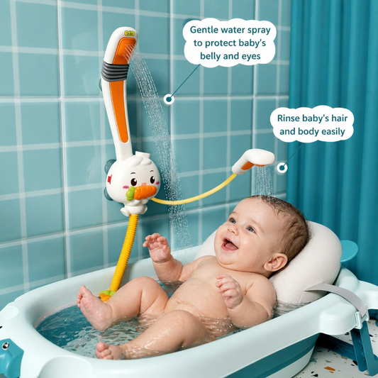 Baby Bunny Bath Shower Toy – Suction Cup Wall Sprinkler – view 2