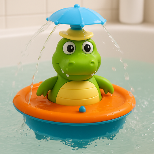 Froggle Baby Bath Toy – Suction Cup Water Sprinkler Frog – view 2