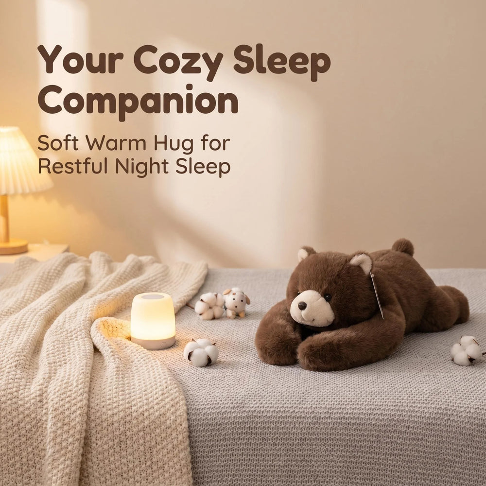 65cm Weighted Brown Bear Plush Pillow, Long Arm Soft Toy