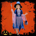 Girls Starry Witch Halloween Costume Dress