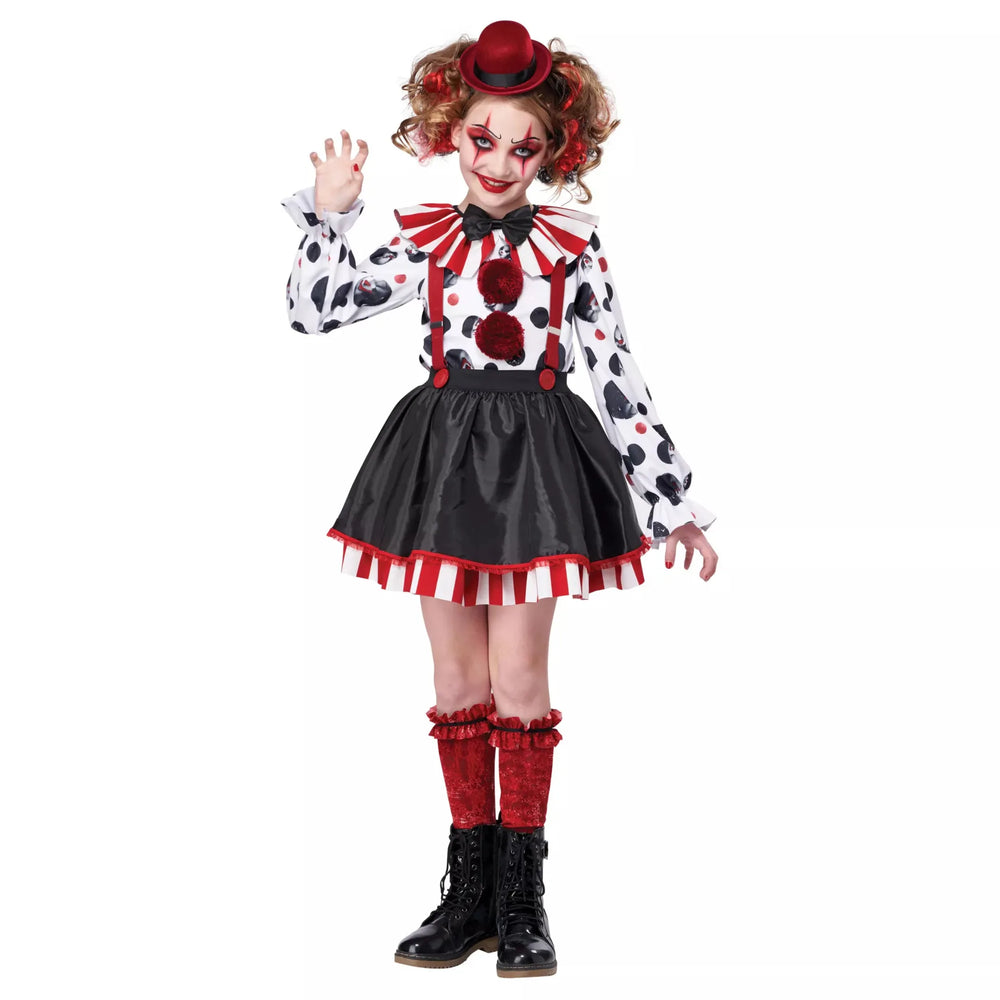 Girls Circus Clown Costume