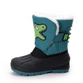 Kids Waterproof Snow Boots - Dinosaur Print