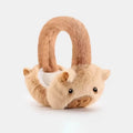 Kids Plush Capybara Earmuffs, Thick Velvet Winter Ear Warmers