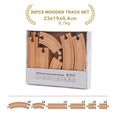 Wooden Train Track Expansion Set – Beech Wood, Multiple Layouts