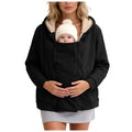 2-in-1 Zip-Up Babywearing Fleece Sweatshirt Coat