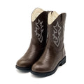Kids Western Cowboy Boots with Embroidery & Rhinestone Detail