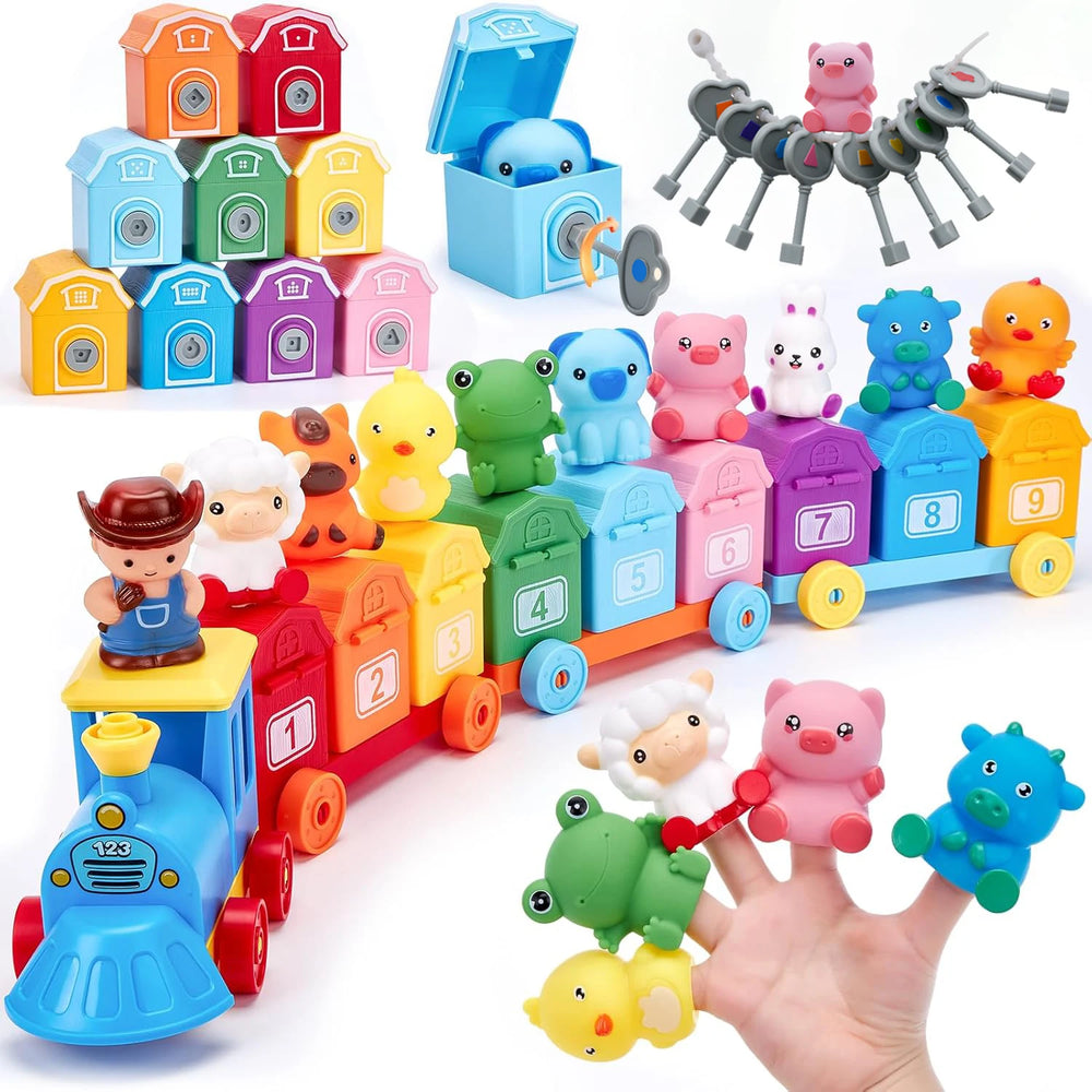 Farm Animal Train Sorting & Counting Montessori Toy