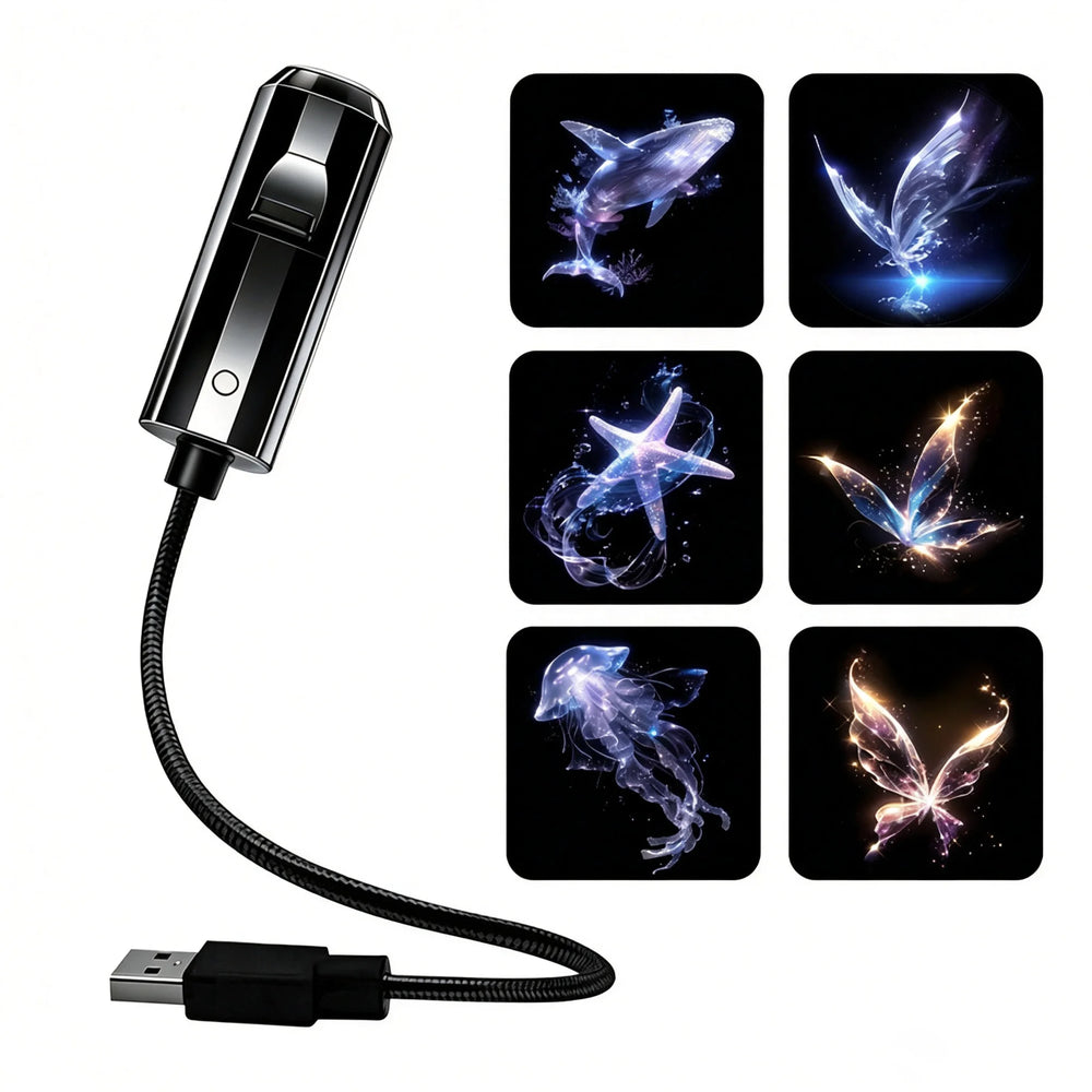 USB Starry Night Projector Light with Themed Discs