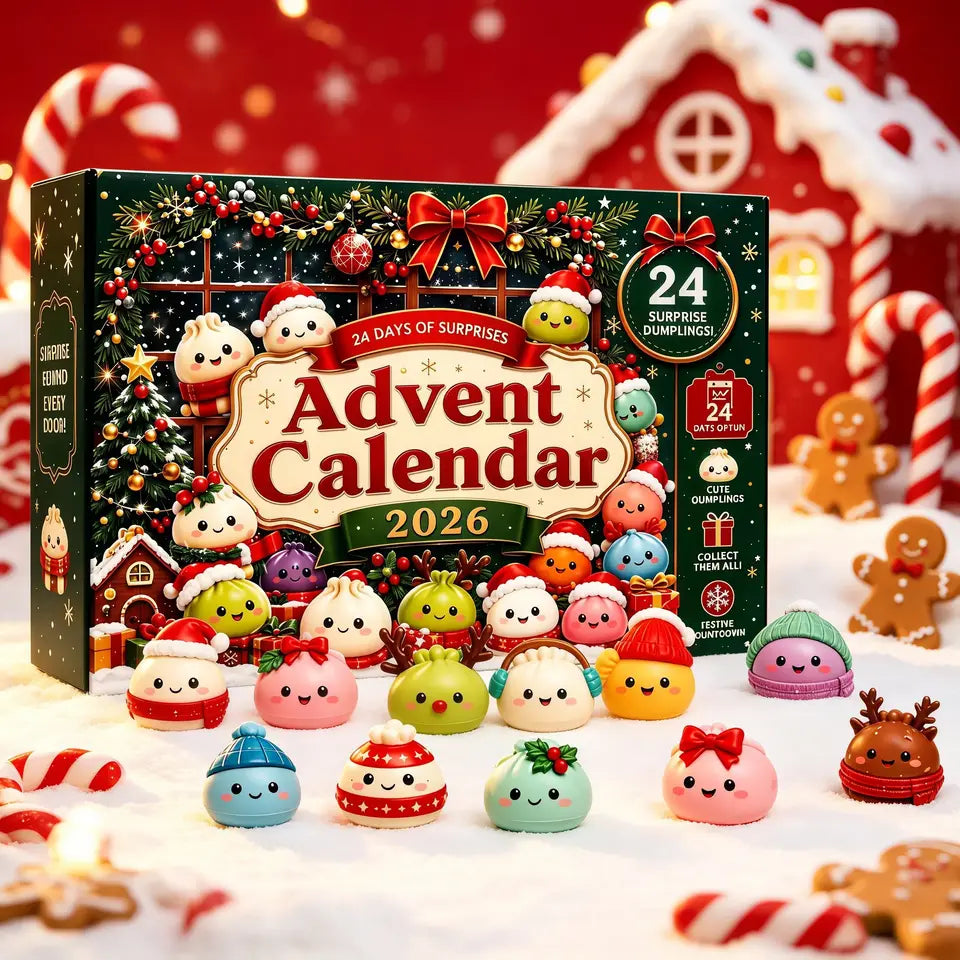 24-Day Christmas Advent Calendar with Squishy Surprise Toys