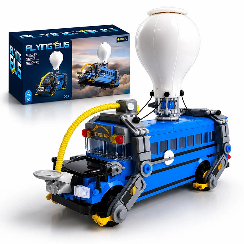 Flying Battle Bus Building Block Set - 580 Pieces