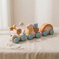 The Pull Train – Solid Wood Montessori Pull Toy (12–30m)