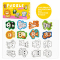 Kids Double-Sided Colouring Puzzle, Creative Paint & Pattern Jigsaw