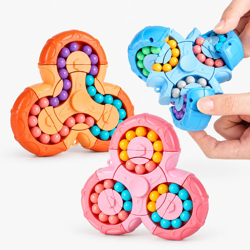Six-Sided Rotating Bead Maze Fidget Cube