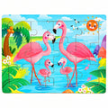 Wooden 3D Jigsaw Puzzle - Animal & Vehicle Theme, 30-Piece