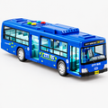 Extra Large City Bus Toy with One-Click Door, Lights & Sound