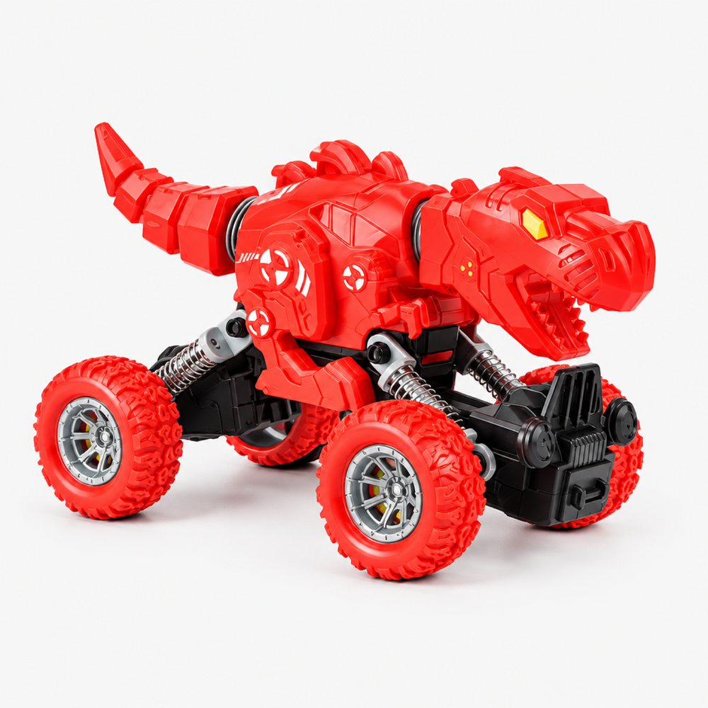 Dinosaur Pull-Back Off-Road Truck Toy for Kids