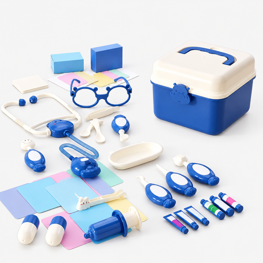 Pretend Play Doctor Kit for Kids, 72 Pieces