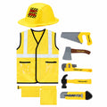 Kids Construction Worker Costume Set with Toy Tools