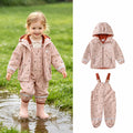 Kids Waterproof Rain Suit, 2-Piece Jacket & Trousers Jumpsuit Combo