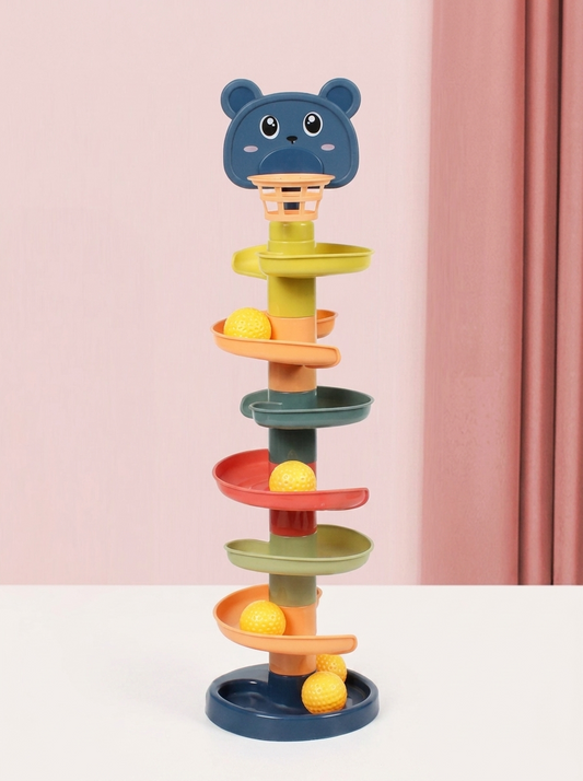 Montessori Ball Tower in 7-Layer Bear Spinner