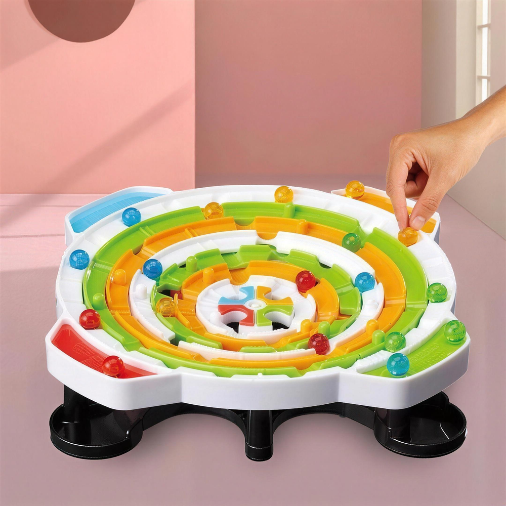 Plastic Strategic Ball Puzzle Game - Interactive Color Sorting Board Game