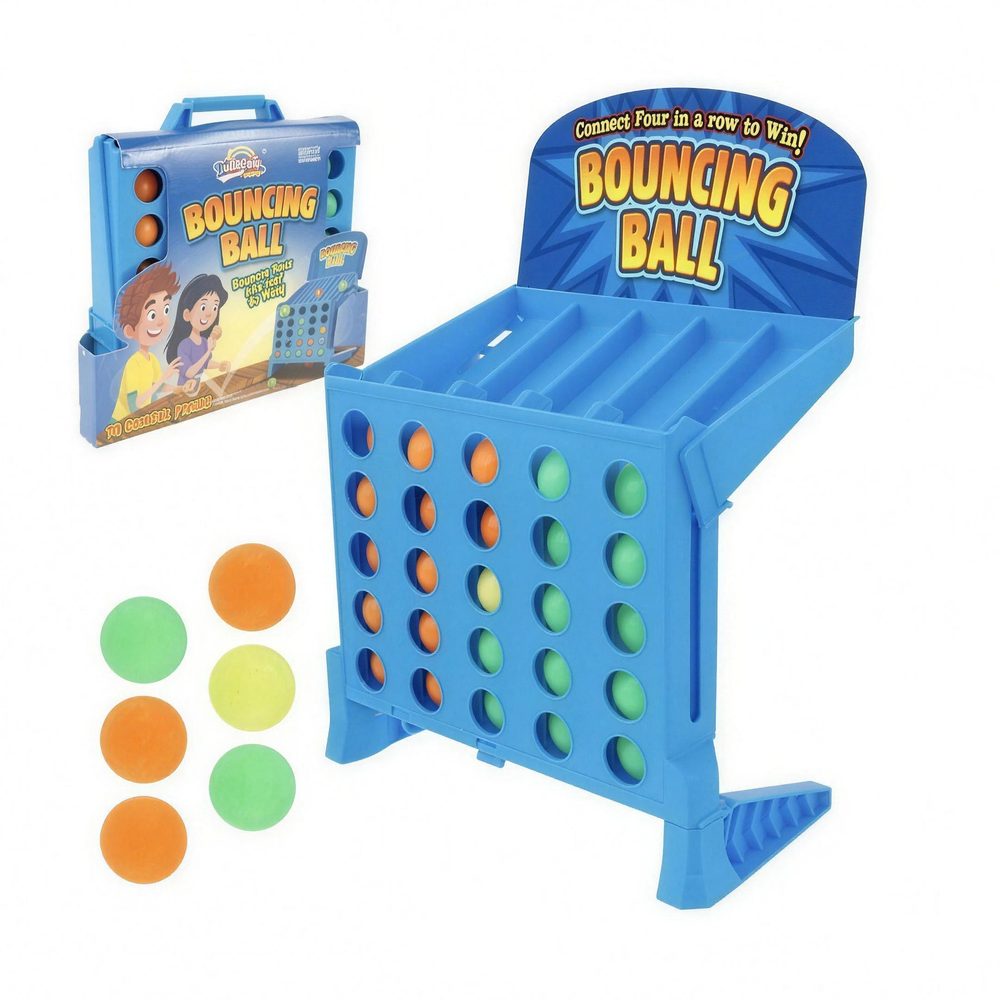 Bouncing Ball Connect Game with 4-Shot Challenge