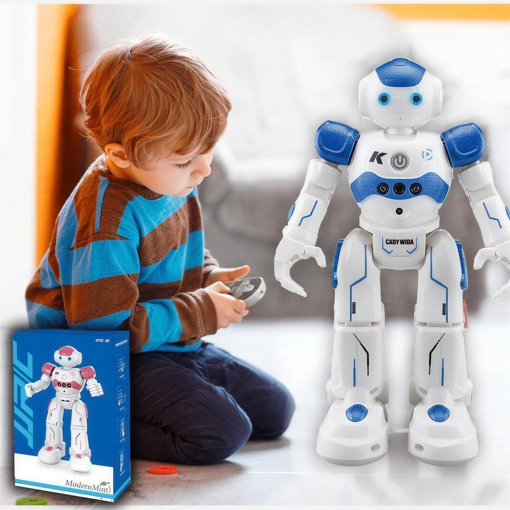 Robot éducatif interactif NovaBot avec reconnaissance vocale et télécommande