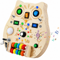 Owl Busy Board - Wooden Sensory Toy with LED Lights & Switches