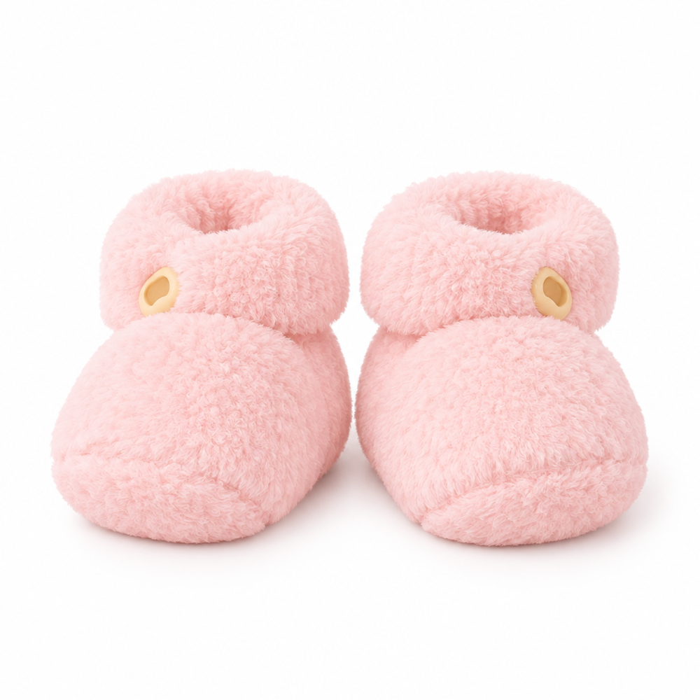 Fluffy Sock Shoes for Babies – Soft Non-Slip Sole Booties